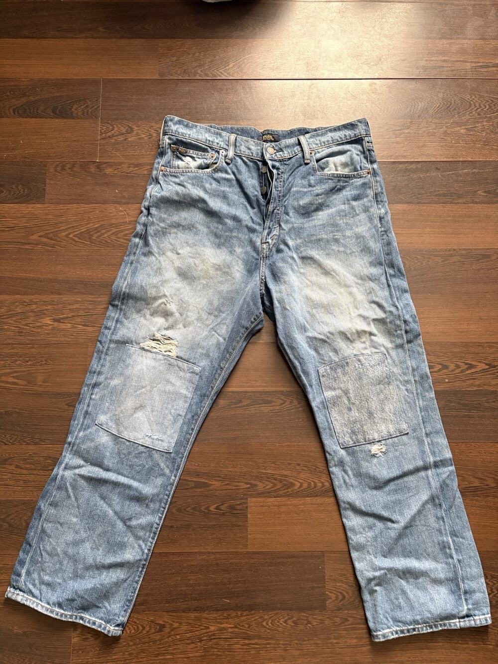 Polo Ralph Lauren High-Rise Relaxed Straight Crop Jeans 32